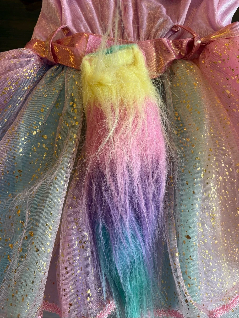 Pink Multicolor Fairy Princess Kids Costume Dress size 3-4T